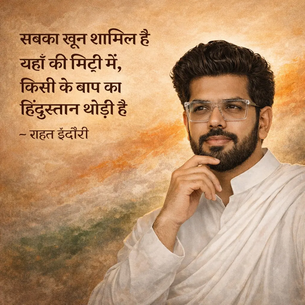 किसी के बाप का हिंदुस्तान - राहत इंदौरी